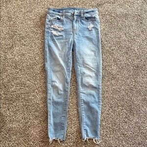 American Eagle Outfitters Blue Skinny Jeans Classic Style
